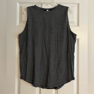 Lululemon Muscle Tank - Black and White Striped